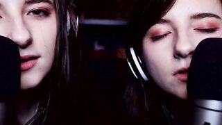 AftynRose ASMR Twin Moaning & Kissing Video