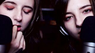 AftynRose ASMR Twin Moaning & Kissing Video