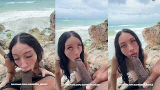 Auhneesh Nicole Outdoor POV Blowjob OnlyFans Video Leaked
