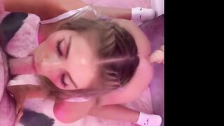 BambiIsTired Blowjob Mirror Dildo Fuck OnlyFans Video Leaked