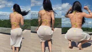 Bianca Taylor Thong Bikini Outdoors Onlyfans Video Leaked